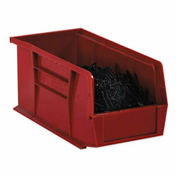 Officespace 16 .50 in. x 18 in. x 11 in. Red Plastic Stack & Hang Bin Boxes- 3 OF2208134